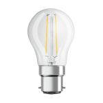 Osram Retrofit Classic LED B22d P45 Ball Filament Clear 4W 470lm - 827 Extra Warm White | Replaces 40W