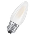 Osram Classic LED E27 Candle Filament Frosted 4W 470lm - 827 Extra Warm White | Replaces 40W